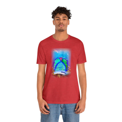 dolphin - Unisex Jersey Short Sleeve Tee