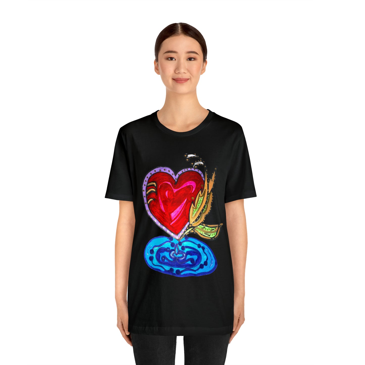 Heart - Unisex Jersey Short Sleeve Tee