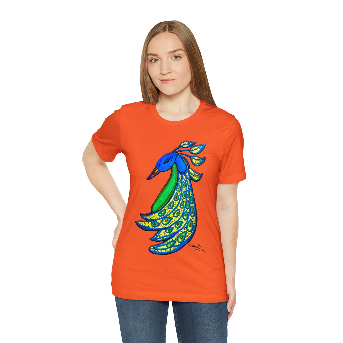 Peacock - Unisex Jersey Short Sleeve Tee