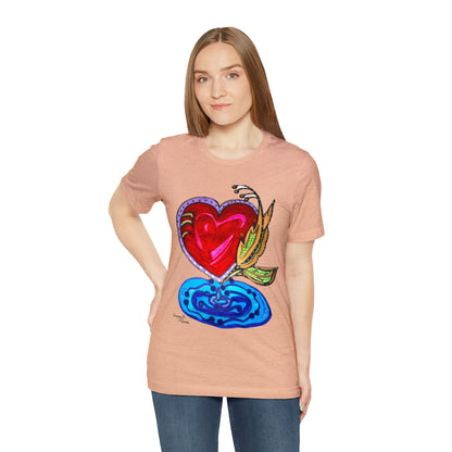 Heart - Unisex Jersey Short Sleeve Tee