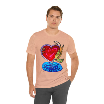 Heart - Unisex Jersey Short Sleeve Tee