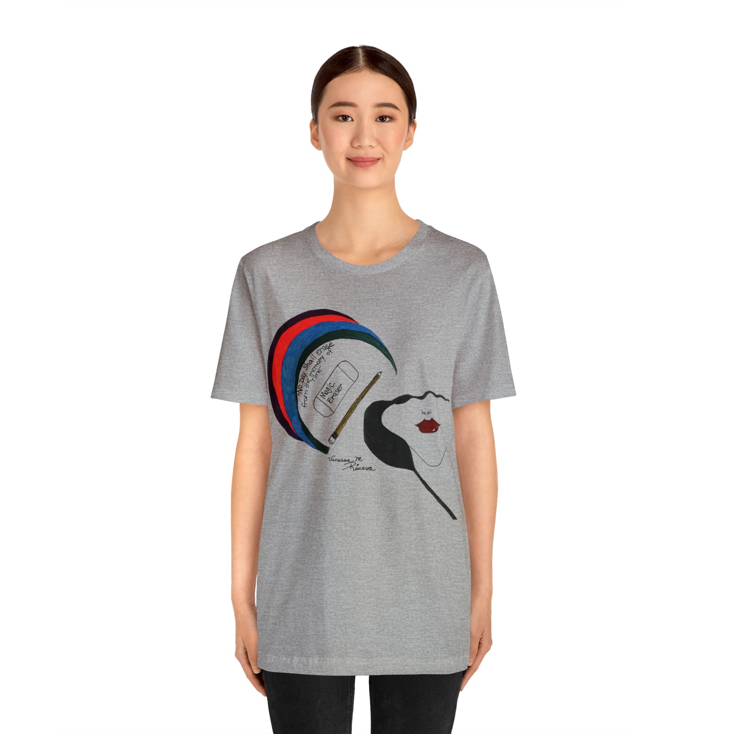 Rainbow Lady - Unisex Jersey Short Sleeve Tee