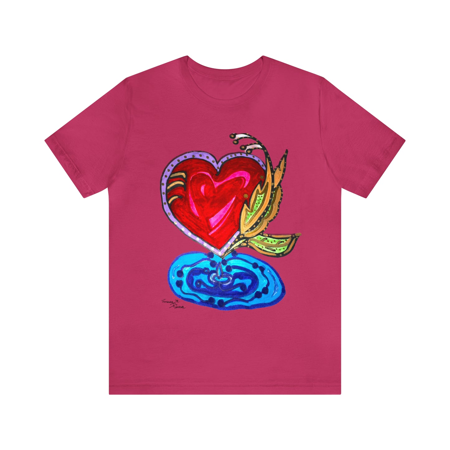 Heart - Unisex Jersey Short Sleeve Tee