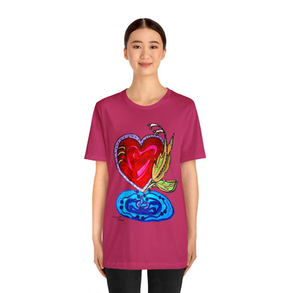 Heart - Unisex Jersey Short Sleeve Tee