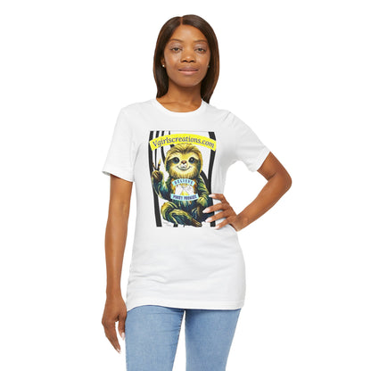 Believe Sloth Graphic Tee - Relaxed Vibe Unisex Jersey Short Sleeve T-Shirt