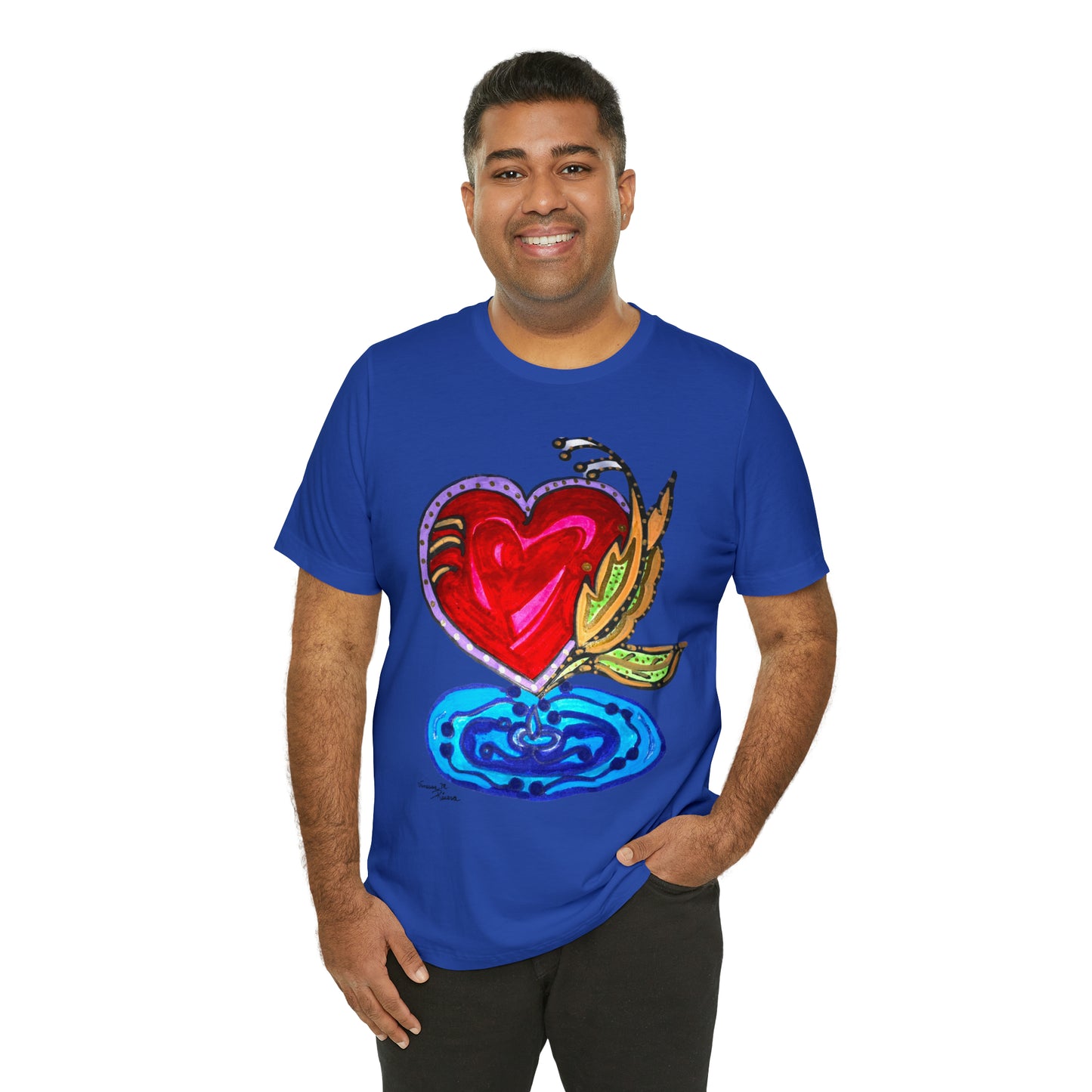 Heart - Unisex Jersey Short Sleeve Tee