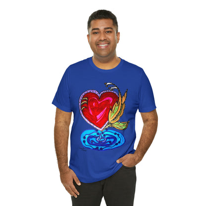 Heart - Unisex Jersey Short Sleeve Tee