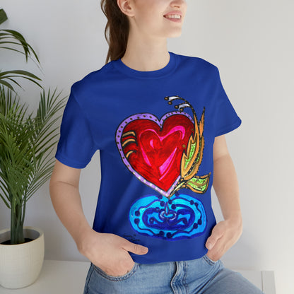 Heart - Unisex Jersey Short Sleeve Tee