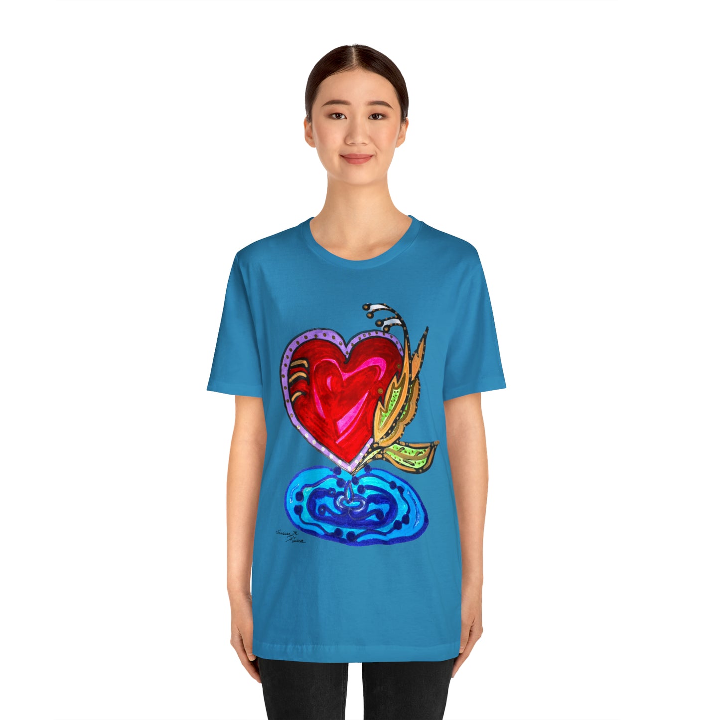 Heart - Unisex Jersey Short Sleeve Tee