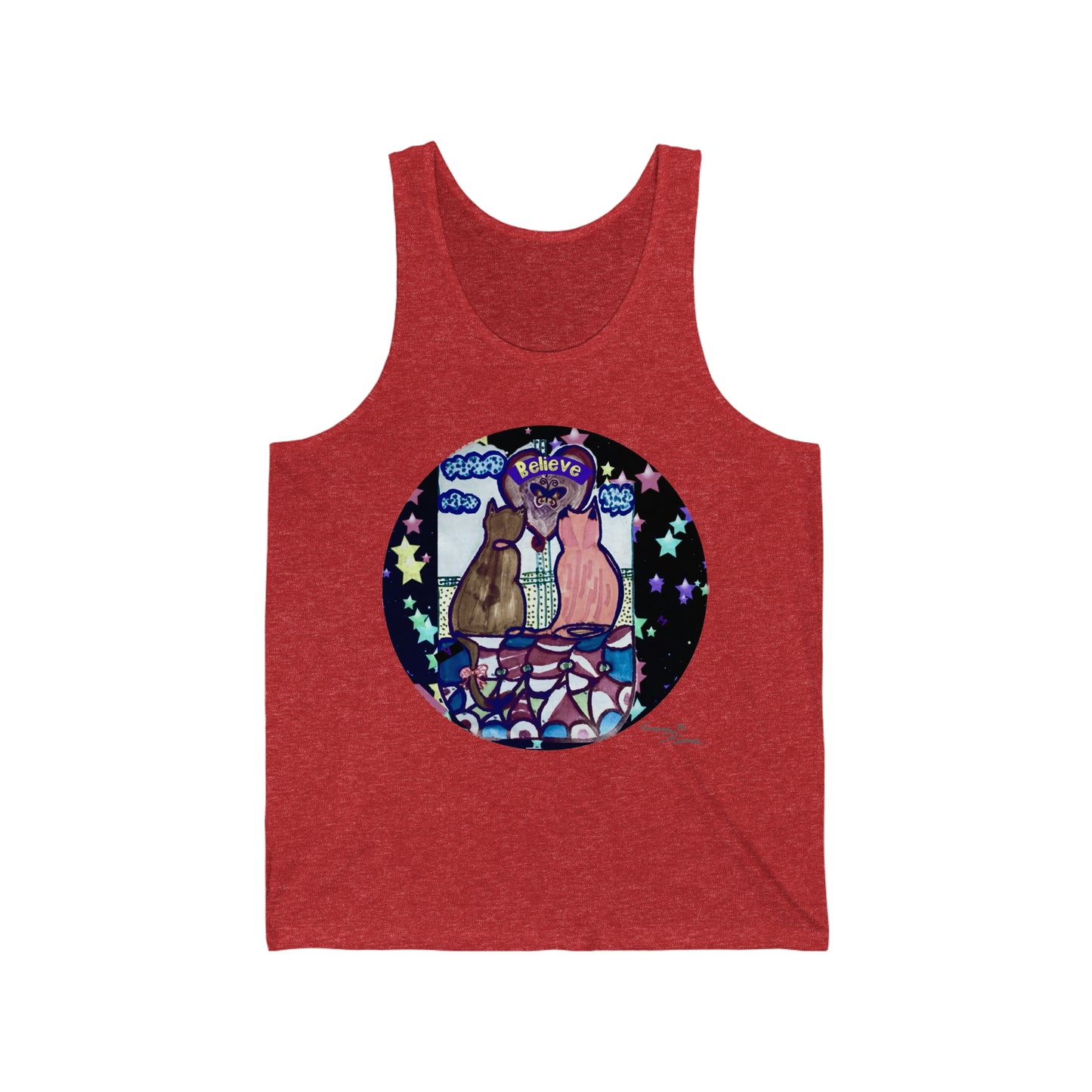 Cat - Unisex Jersey Tank