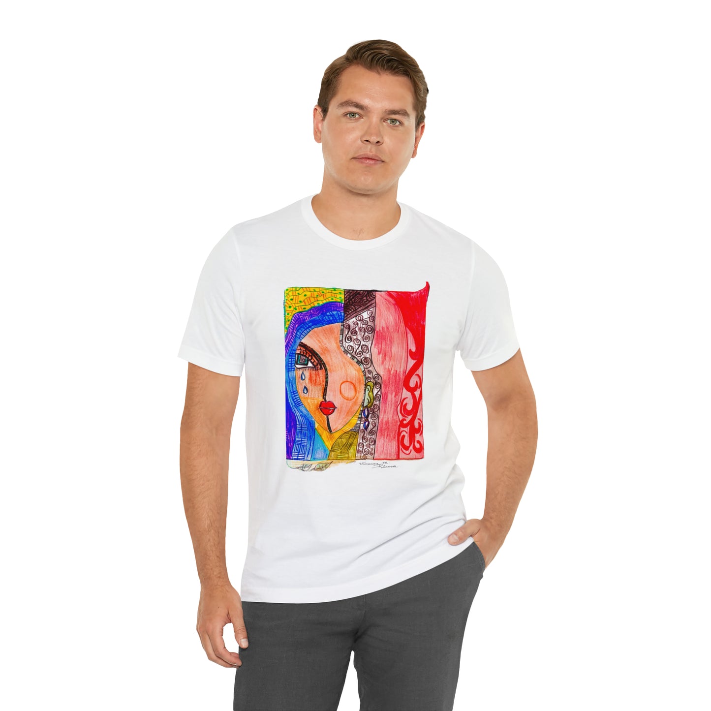 face - Unisex Jersey Short Sleeve Tee