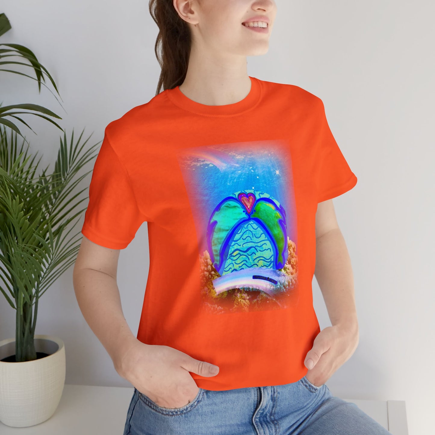 dolphin - Unisex Jersey Short Sleeve Tee