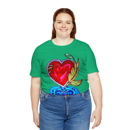 Heart - Unisex Jersey Short Sleeve Tee