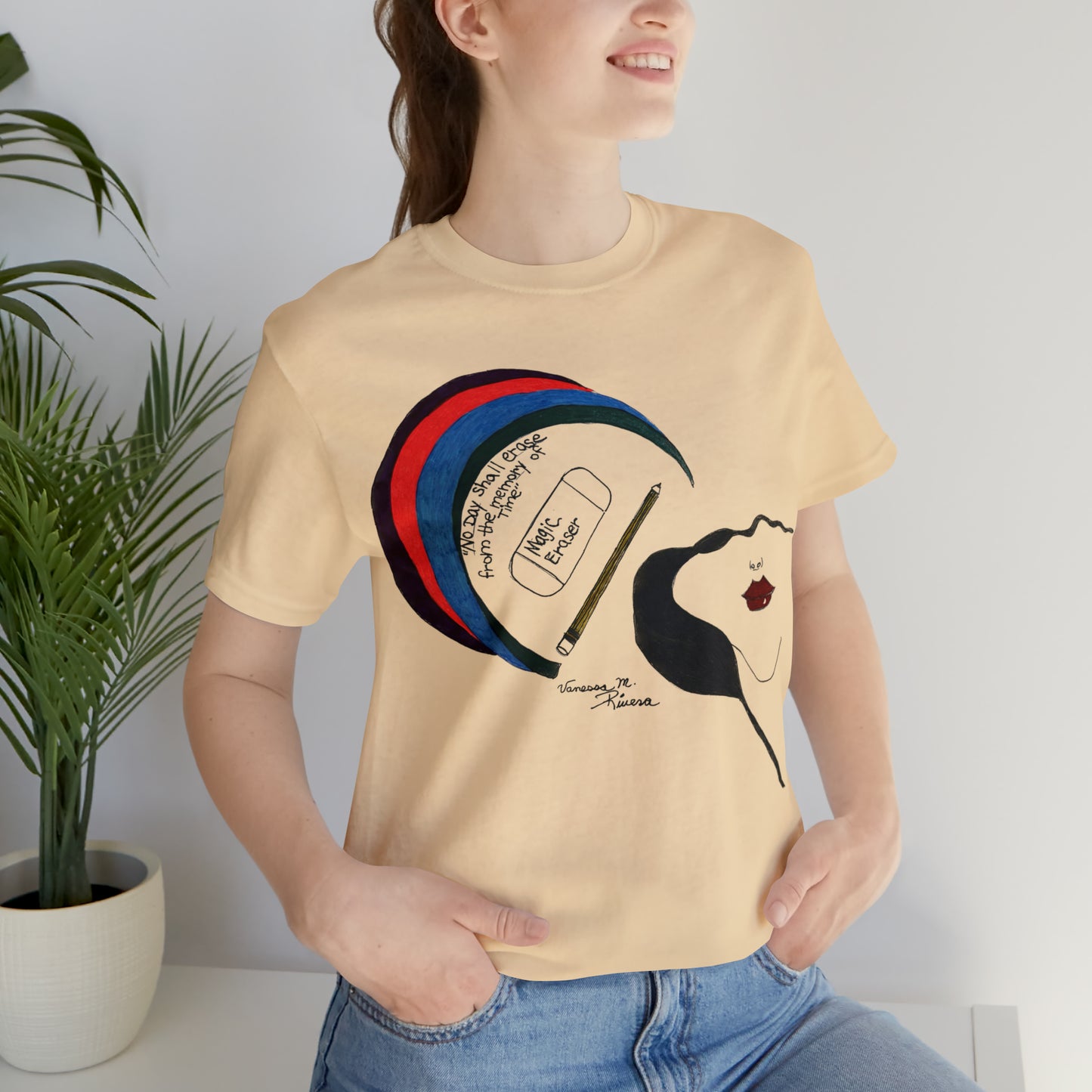 Rainbow Lady - Unisex Jersey Short Sleeve Tee