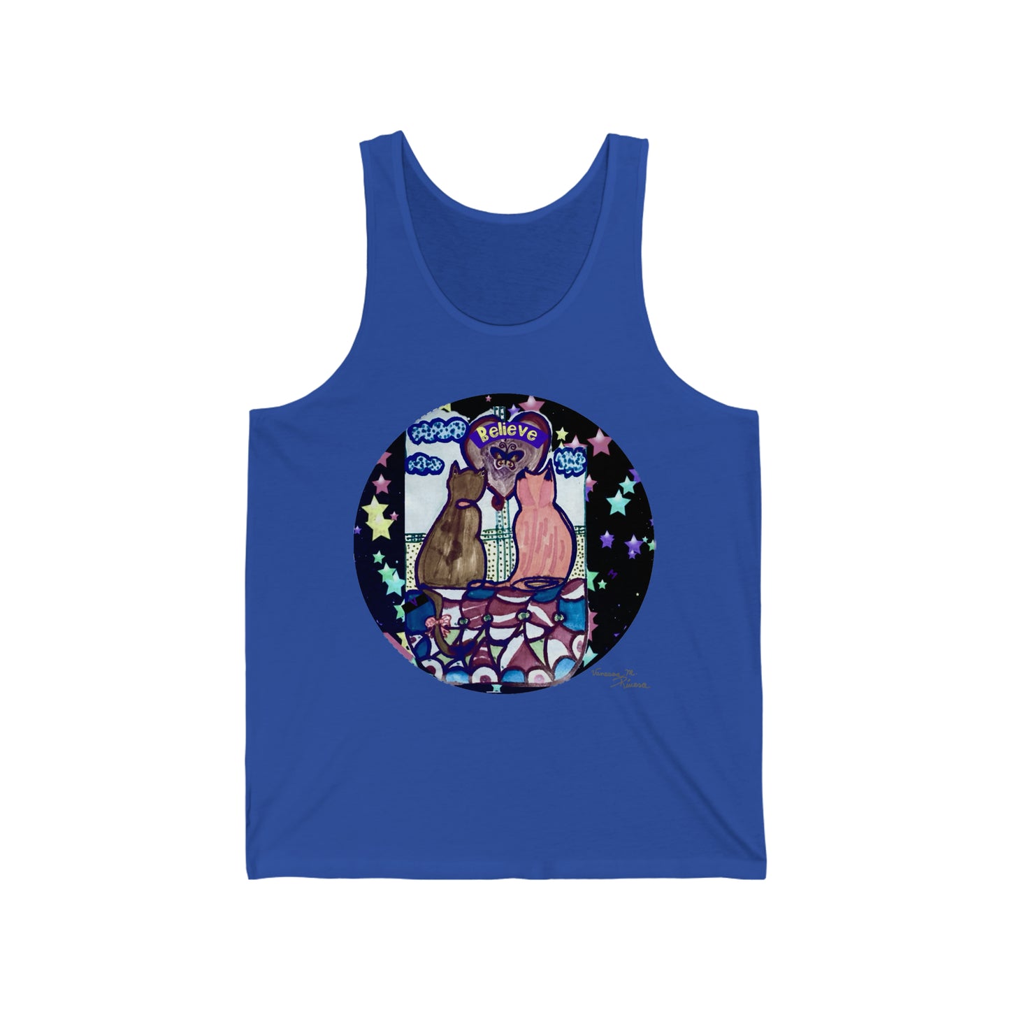 Cat - Unisex Jersey Tank