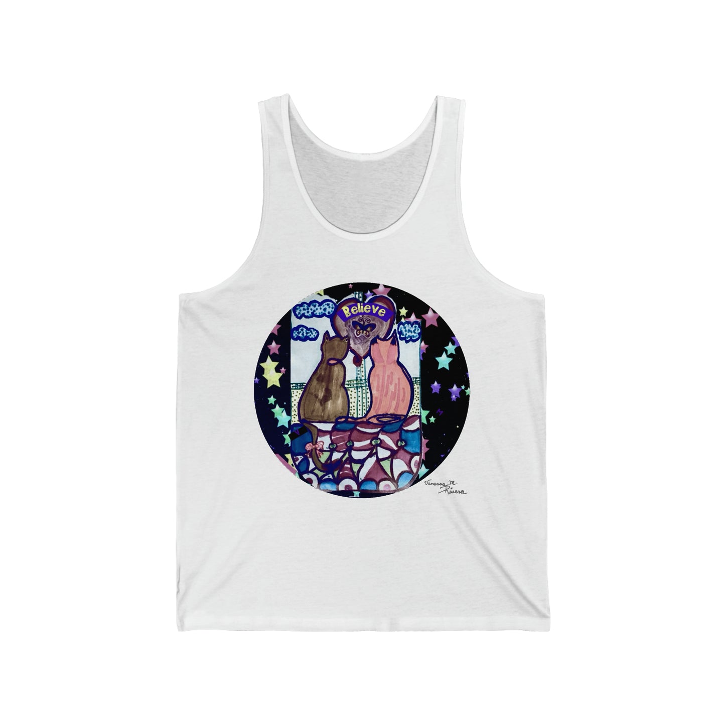 Cat - Unisex Jersey Tank