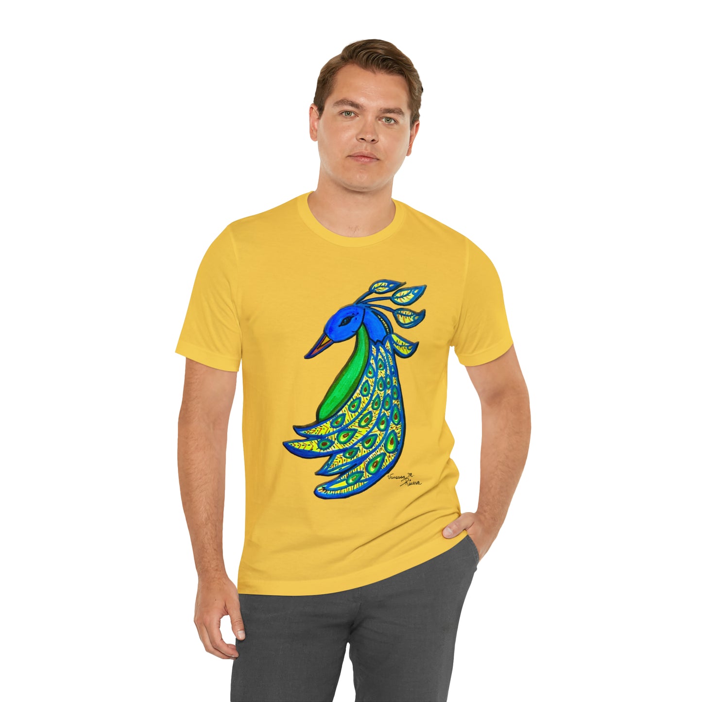 Peacock - Unisex Jersey Short Sleeve Tee