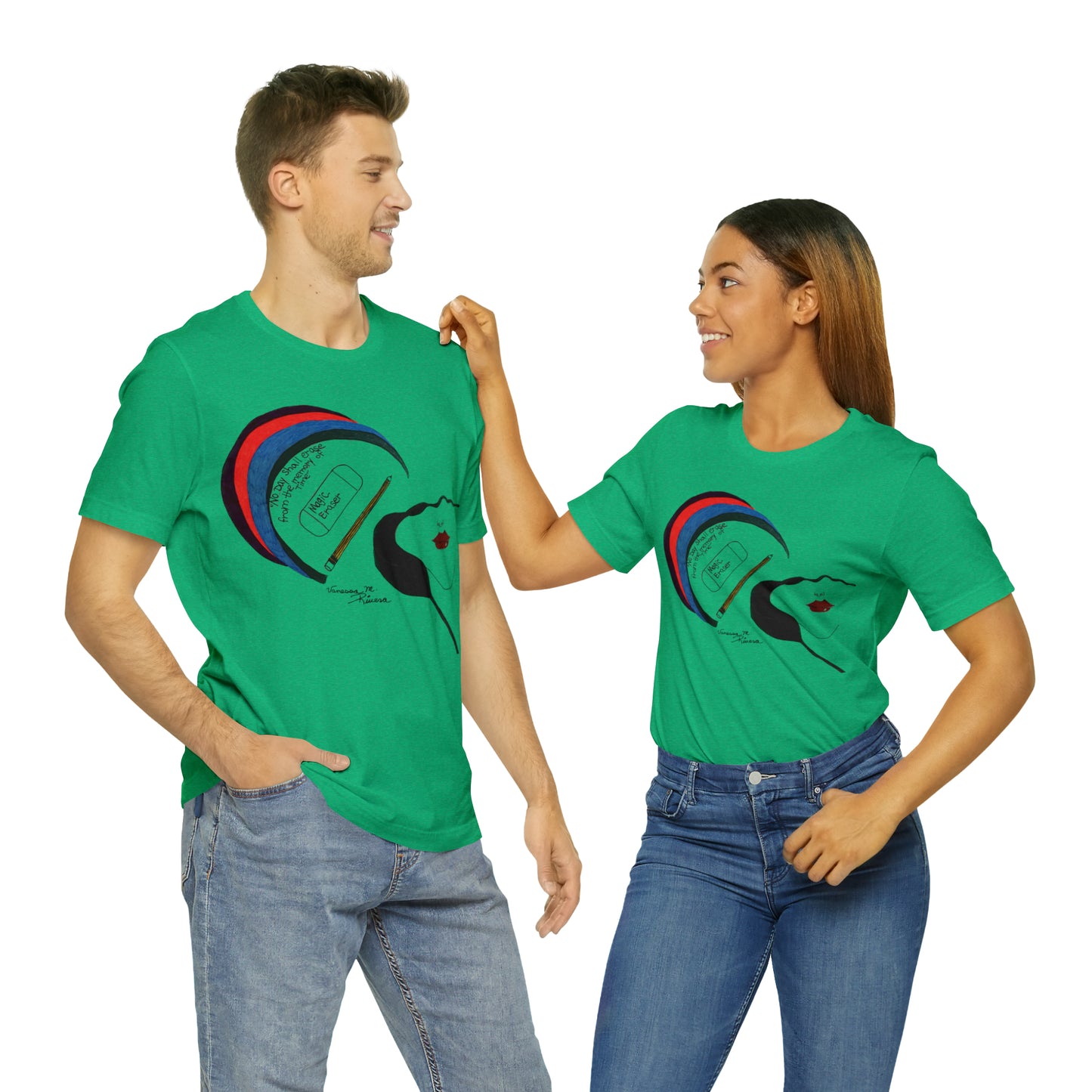 Rainbow Lady - Unisex Jersey Short Sleeve Tee