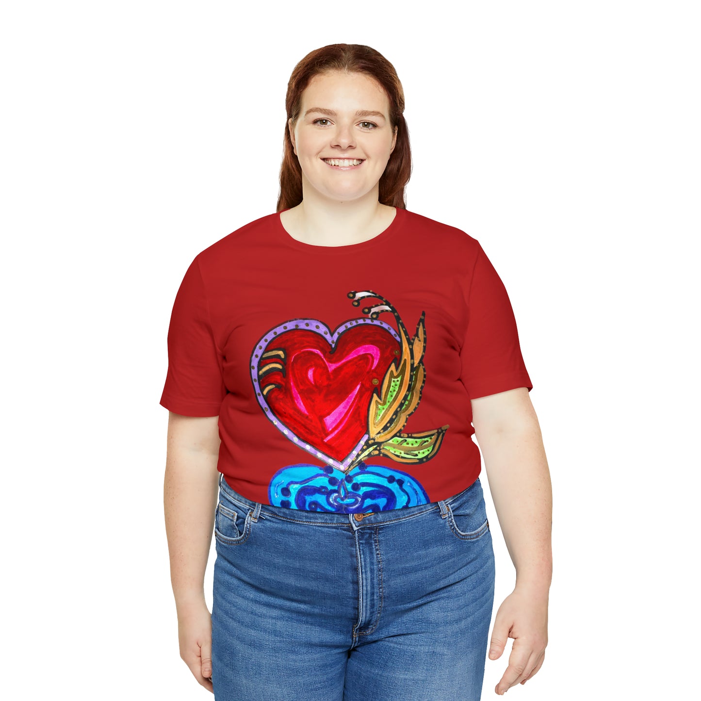 Heart - Unisex Jersey Short Sleeve Tee