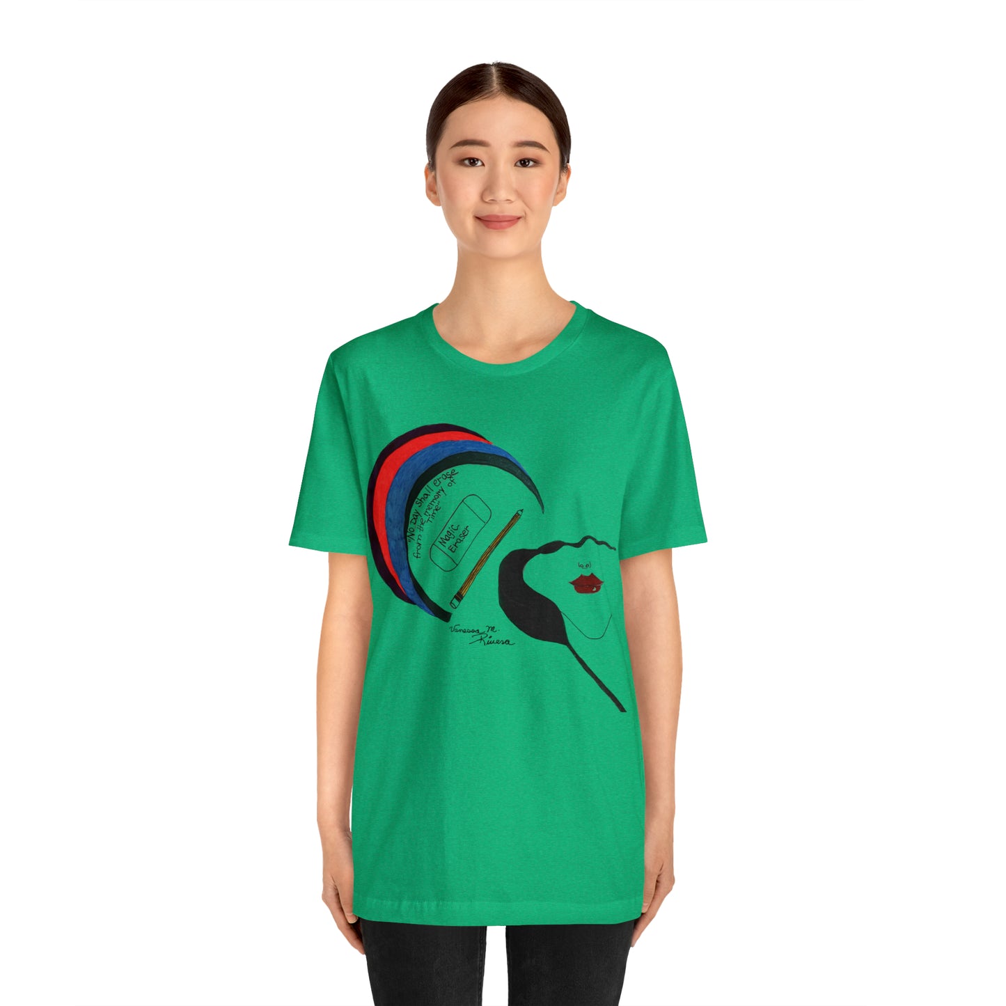 Rainbow Lady - Unisex Jersey Short Sleeve Tee