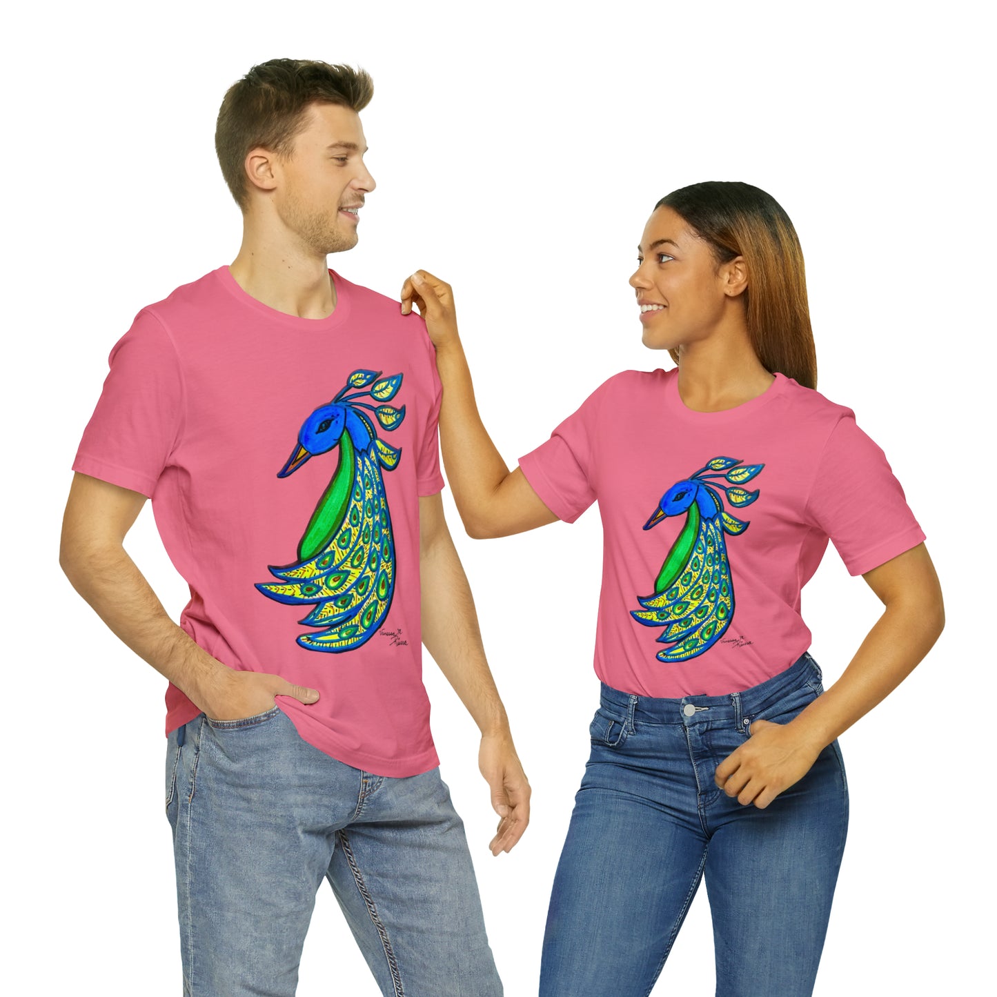 Peacock - Unisex Jersey Short Sleeve Tee