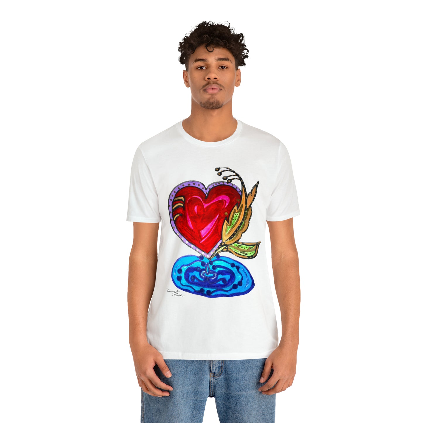 Heart - Unisex Jersey Short Sleeve Tee