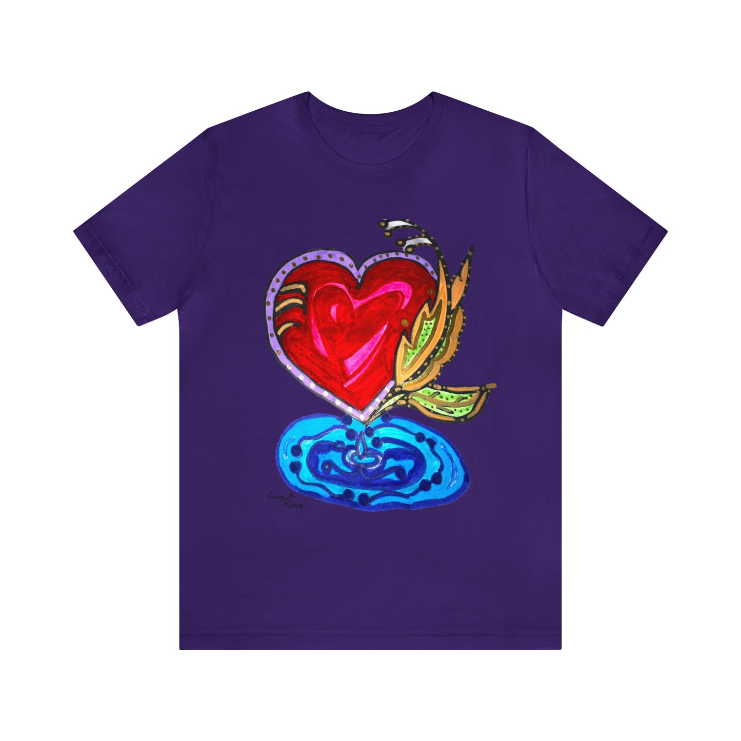 Heart - Unisex Jersey Short Sleeve Tee