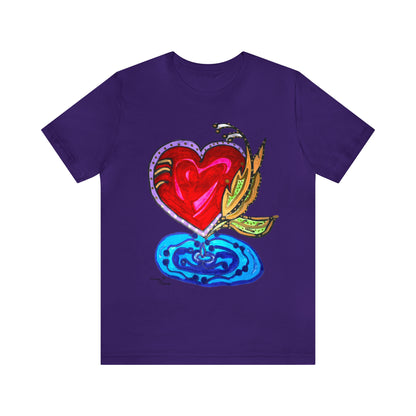 Heart - Unisex Jersey Short Sleeve Tee