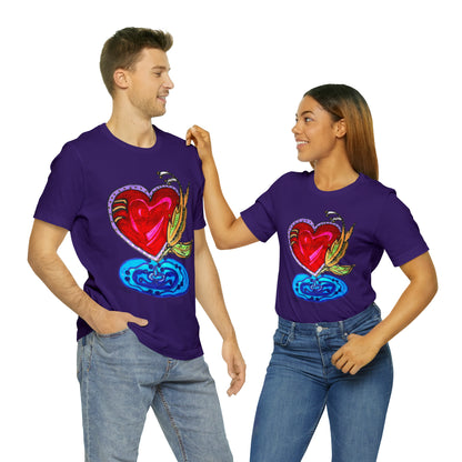 Heart - Unisex Jersey Short Sleeve Tee