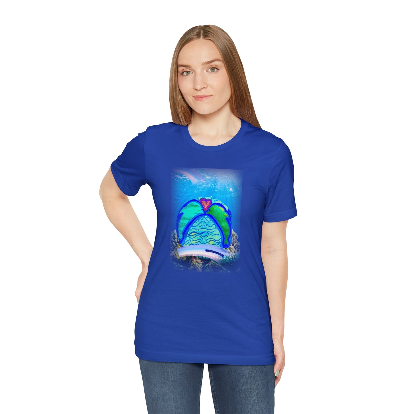 dolphin - Unisex Jersey Short Sleeve Tee