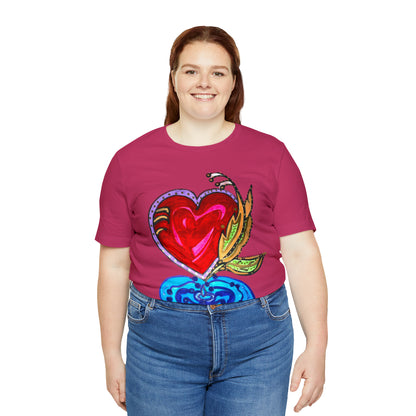 Heart - Unisex Jersey Short Sleeve Tee