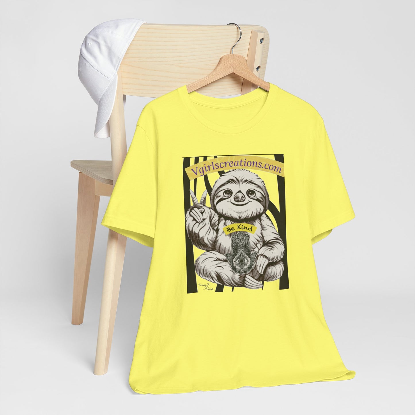 Be Kind Sloth Unisex Tee – Cute & Comfy Short Sleeve T-Shirt