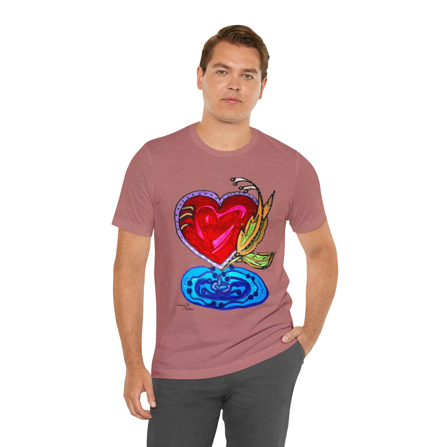 Heart - Unisex Jersey Short Sleeve Tee