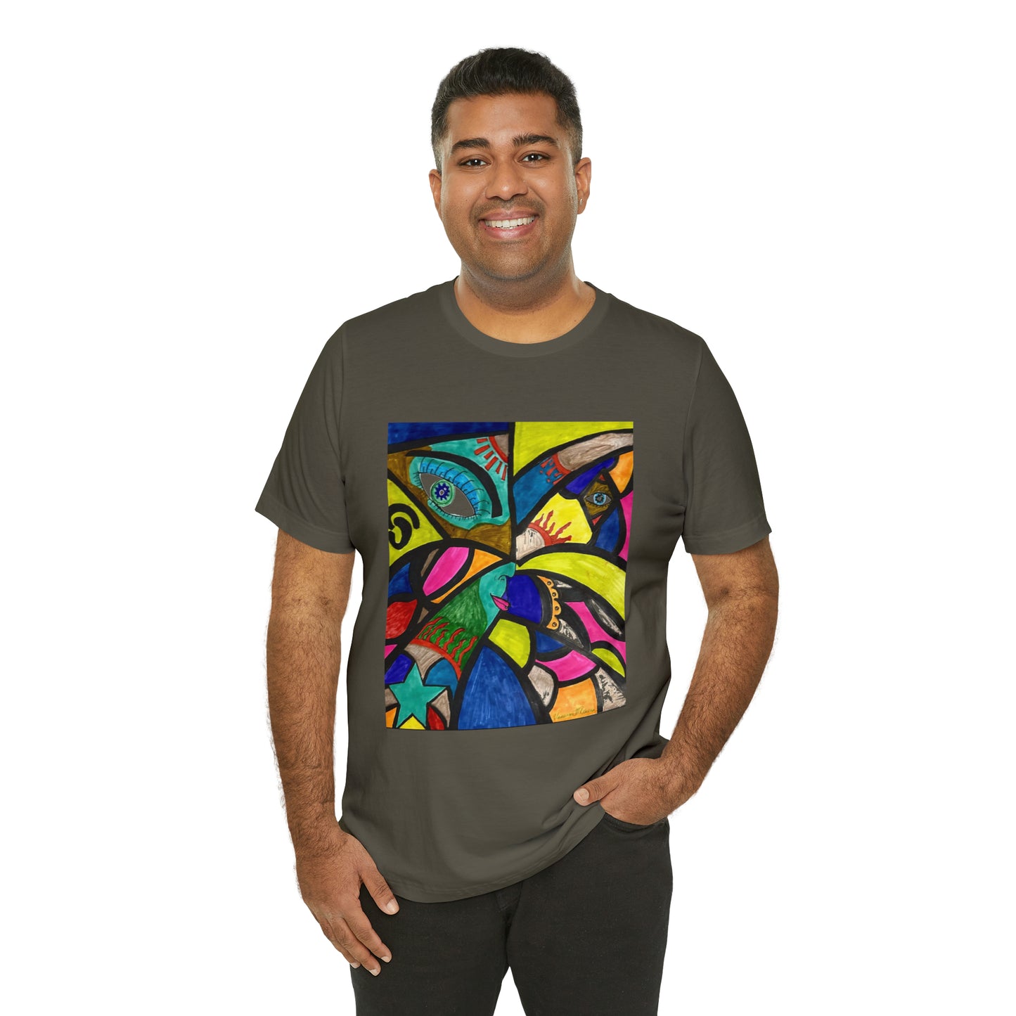 Abstract - Unisex Jersey Short Sleeve Tee