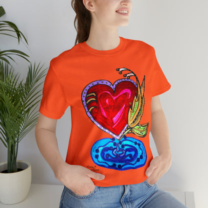 Heart - Unisex Jersey Short Sleeve Tee