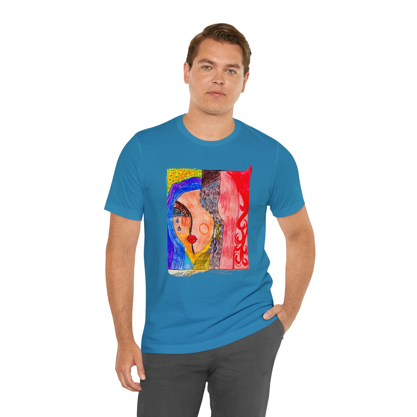 face - Unisex Jersey Short Sleeve Tee