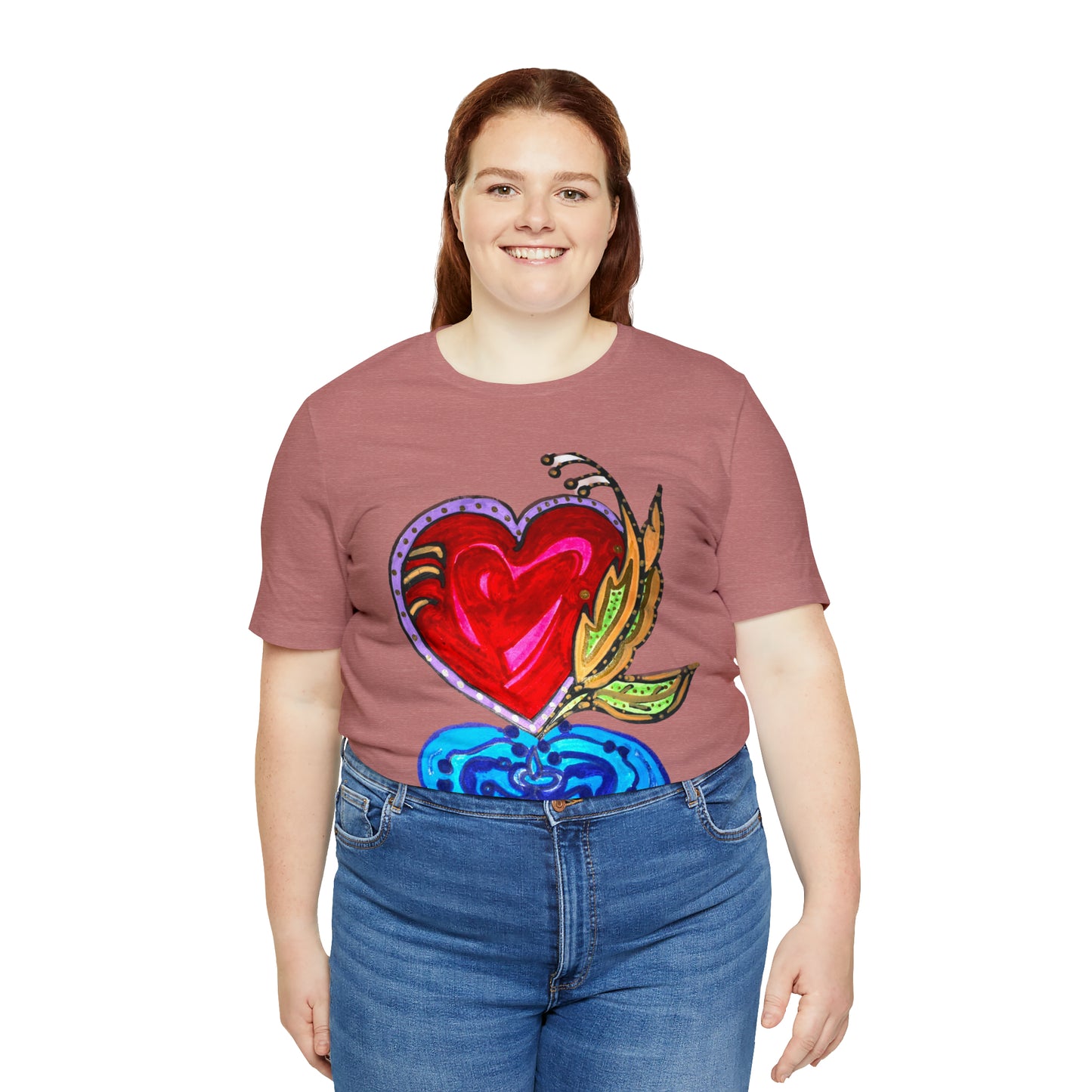 Heart - Unisex Jersey Short Sleeve Tee