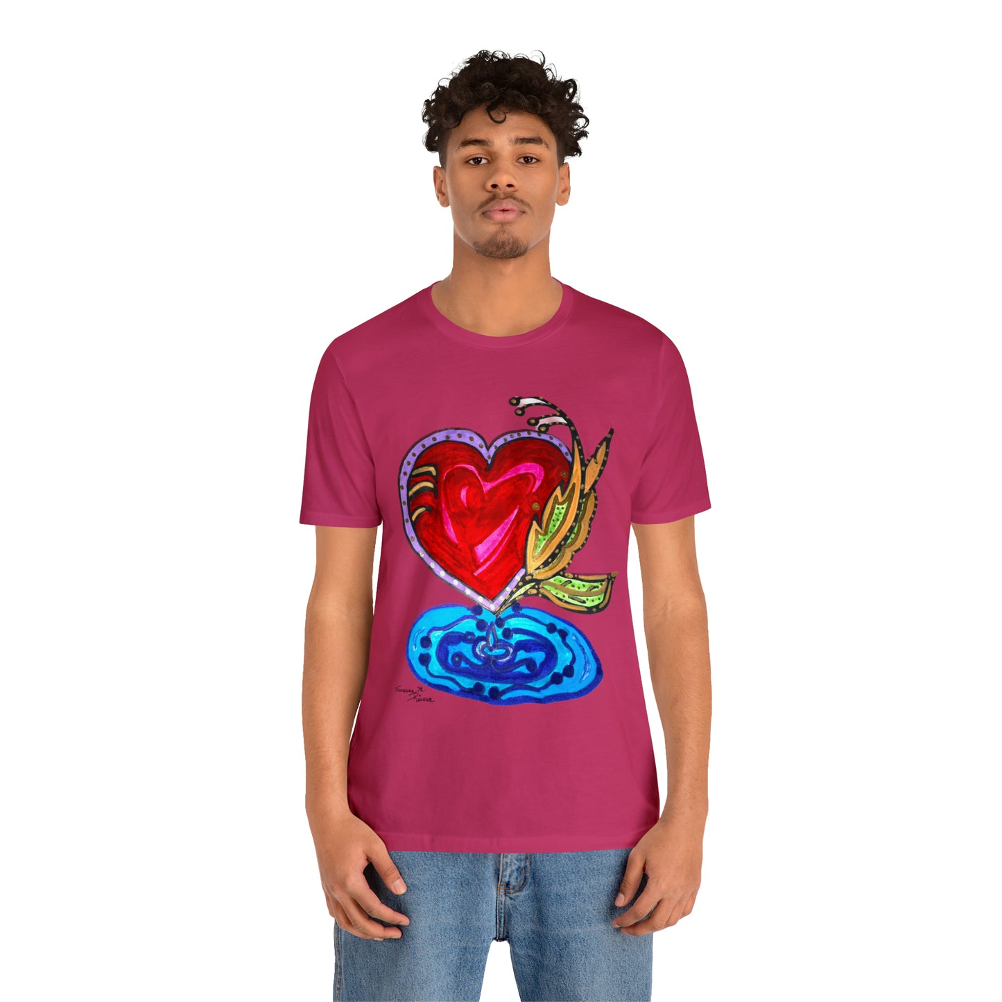 Heart - Unisex Jersey Short Sleeve Tee