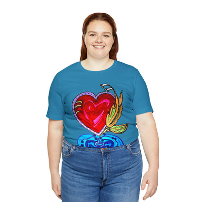 Heart - Unisex Jersey Short Sleeve Tee