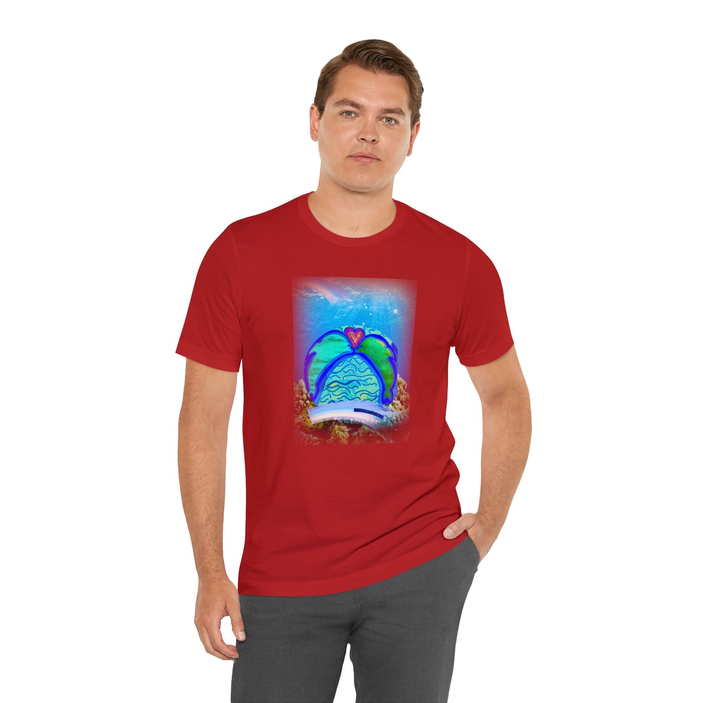 dolphin - Unisex Jersey Short Sleeve Tee