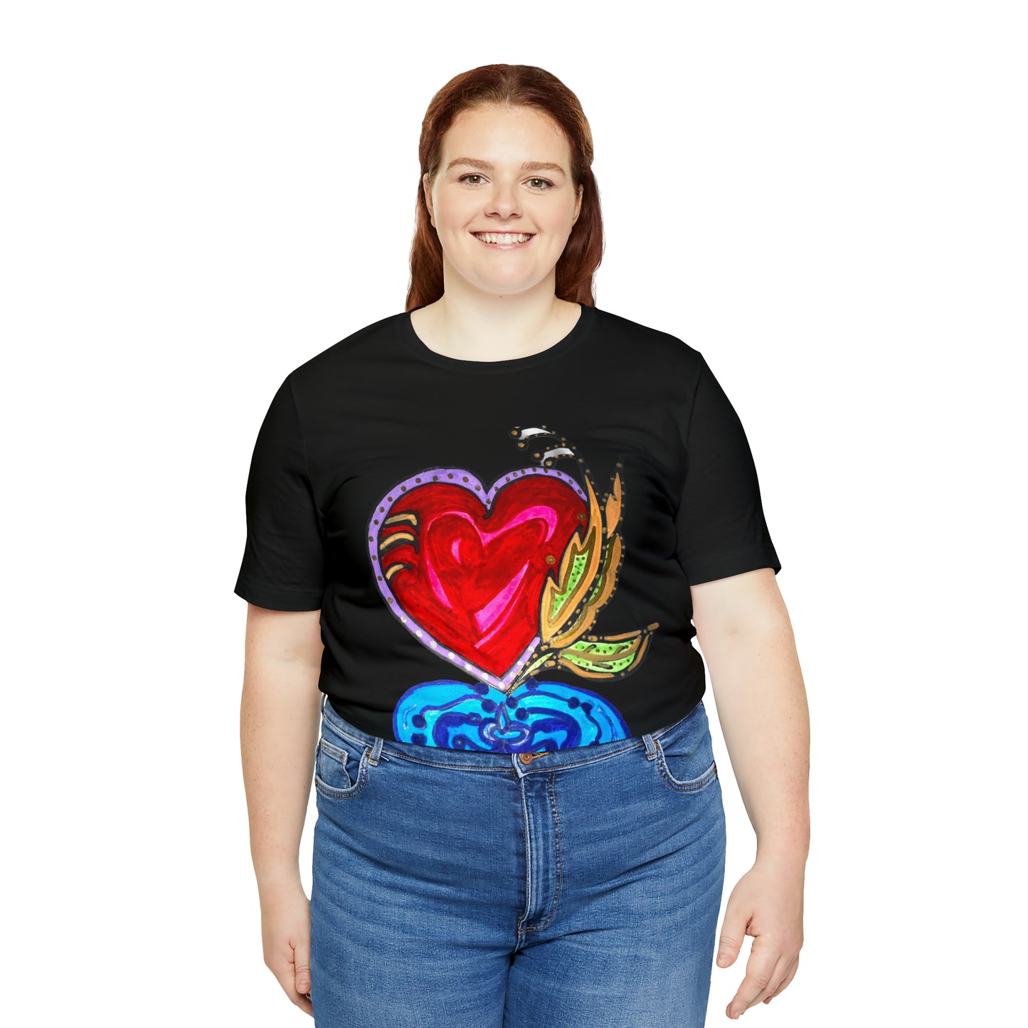 Heart - Unisex Jersey Short Sleeve Tee