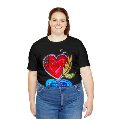 Heart - Unisex Jersey Short Sleeve Tee