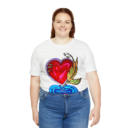 Heart - Unisex Jersey Short Sleeve Tee