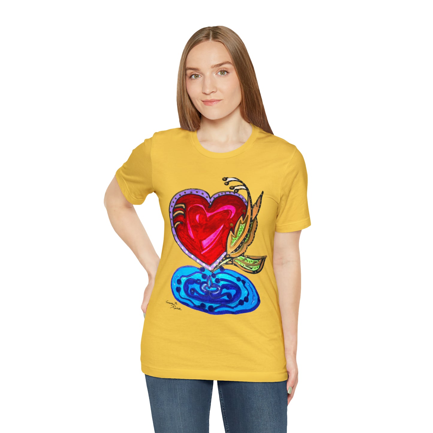 Heart - Unisex Jersey Short Sleeve Tee