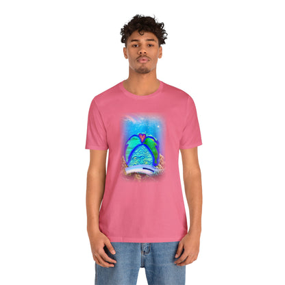 dolphin - Unisex Jersey Short Sleeve Tee