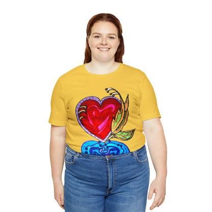 Heart - Unisex Jersey Short Sleeve Tee