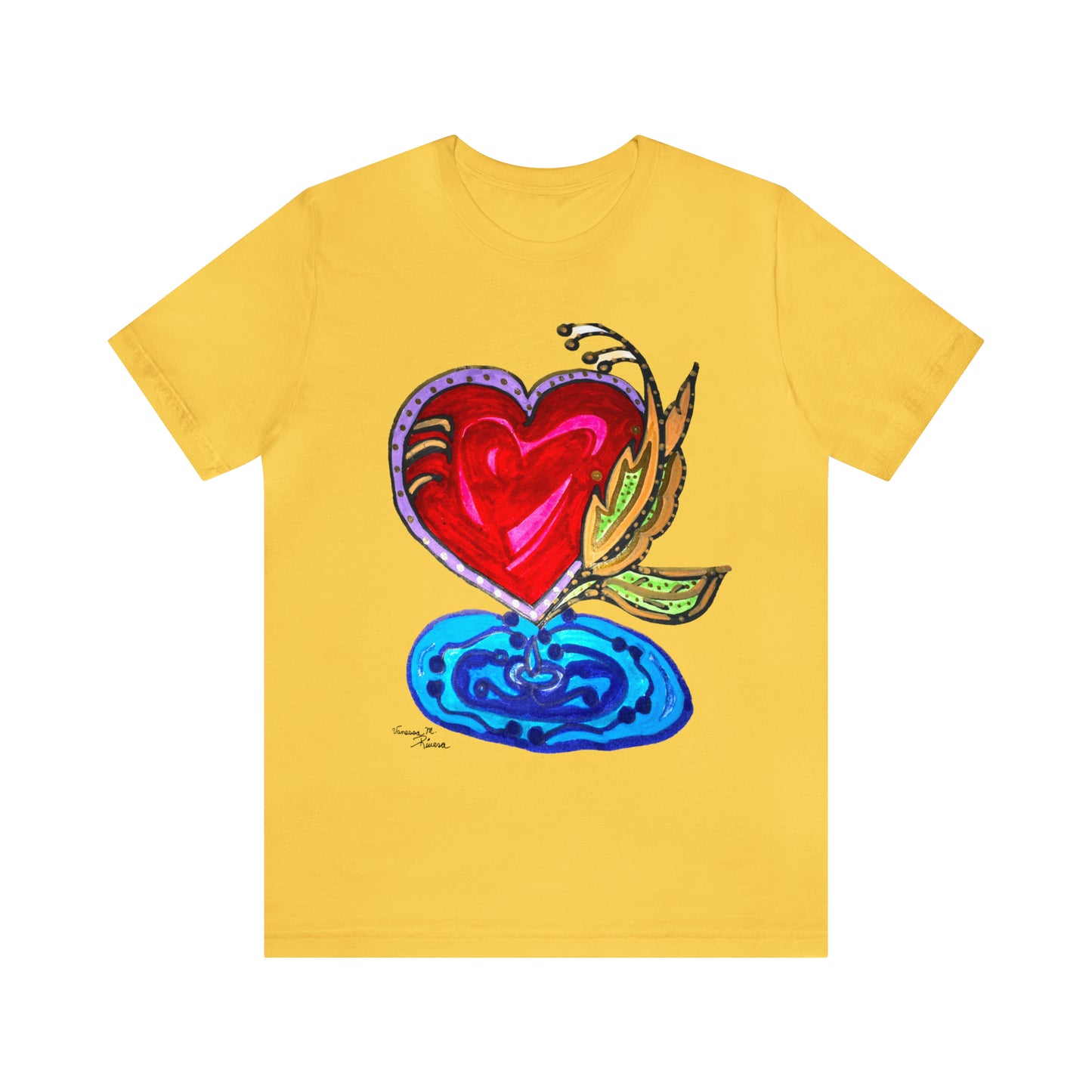 Heart - Unisex Jersey Short Sleeve Tee