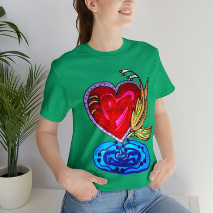 Heart - Unisex Jersey Short Sleeve Tee