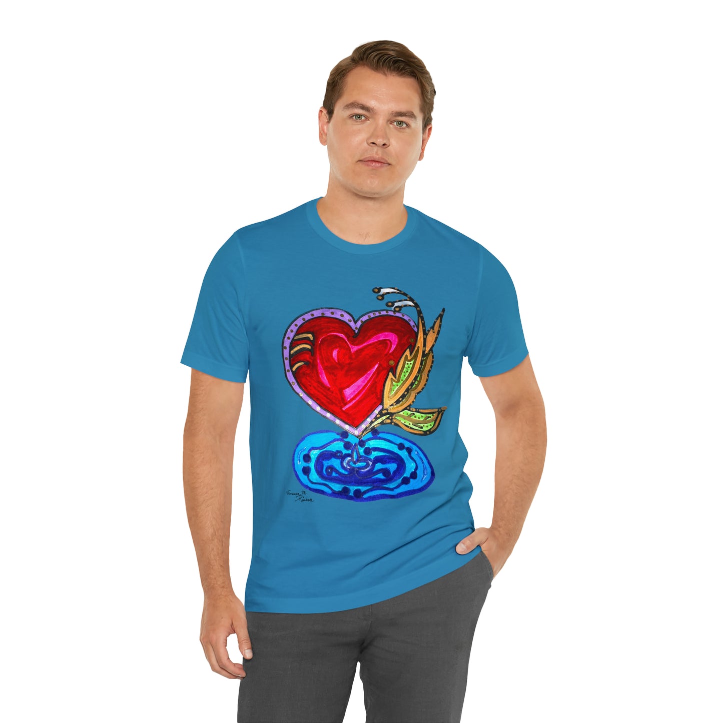 Heart - Unisex Jersey Short Sleeve Tee