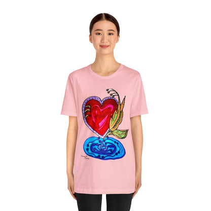 Heart - Unisex Jersey Short Sleeve Tee